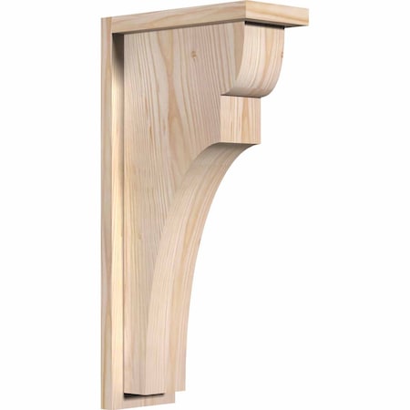 Ekena Millwork Yorktown Smooth Corbel w/Backplate, Douglas Fir, 5 1/2"W x 12"D x 24"H COR06X12X24YOR01SDF